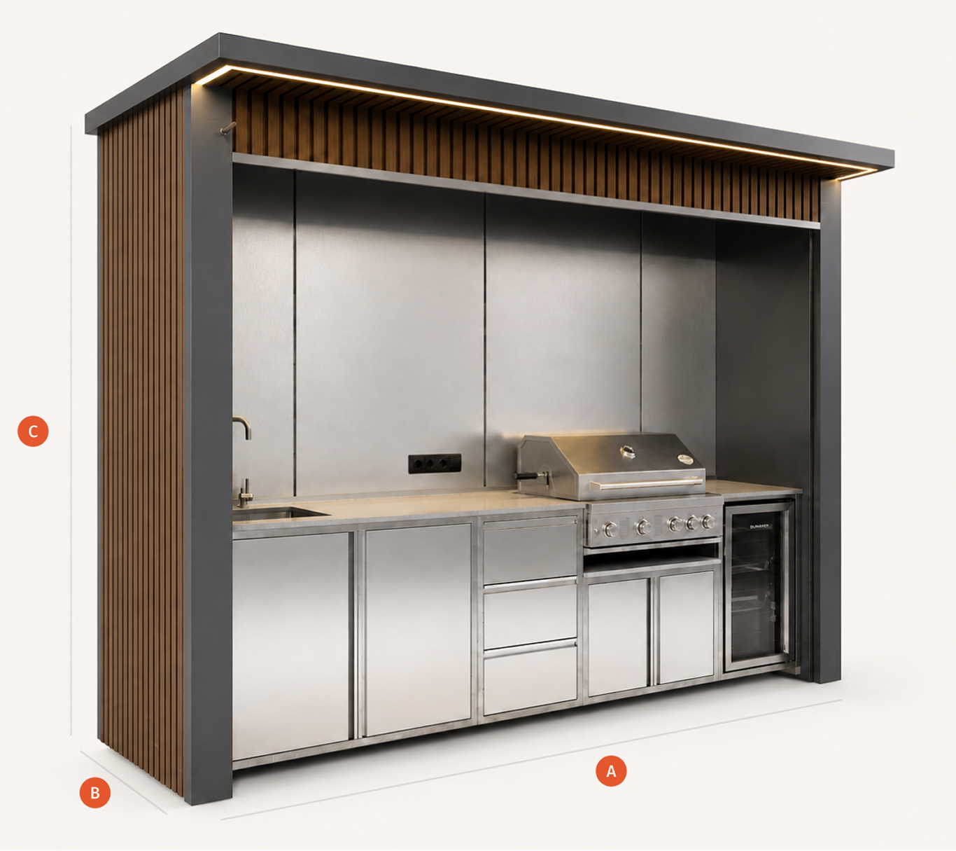 Outdoor Kitchen Box — габарити і розміри
